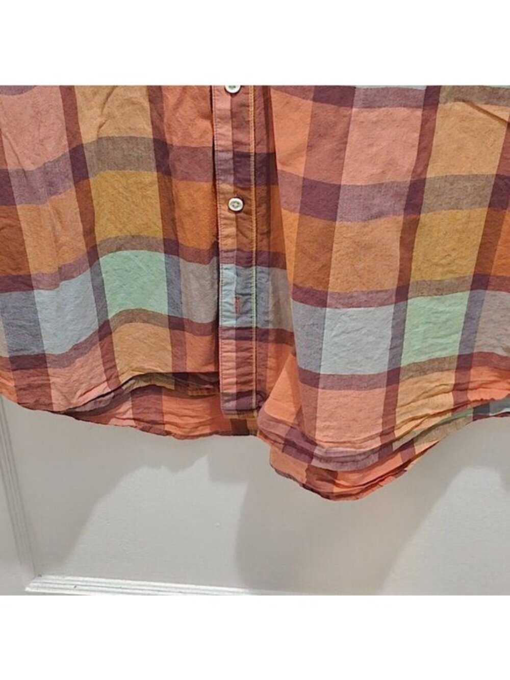 Free Assembly Casual Short Sleeve Button Shirt - Plaid - XXL - Picture 5 of 10